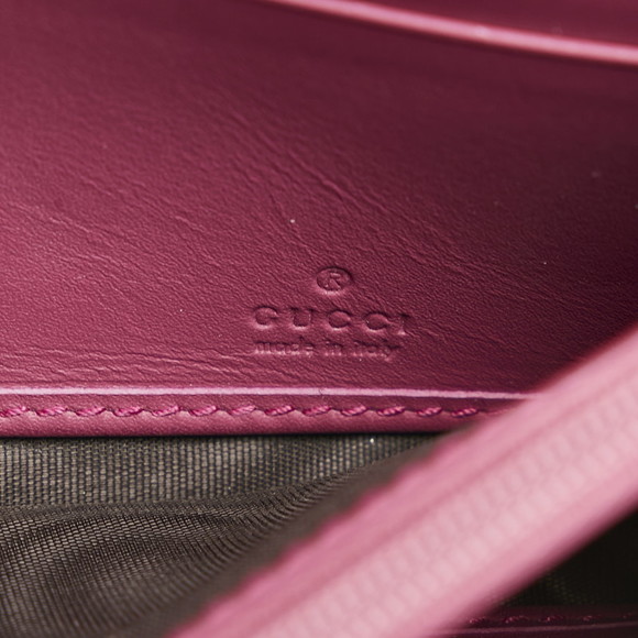 Gucci GG Supreme Padlock Chain Wallet Shoulder Bag Brown - Picture 9 of 12